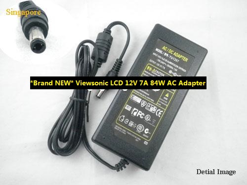 *Brand NEW* Viewsonic LCD 12V 7A 84W AC Adapter POWER SUPPLY - Click Image to Close